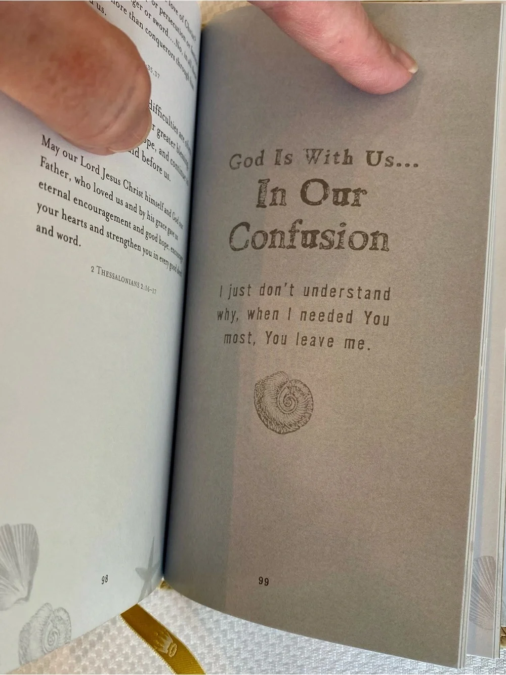 Footprints Scripture with reflections by Nary Fishback Powers - Gold